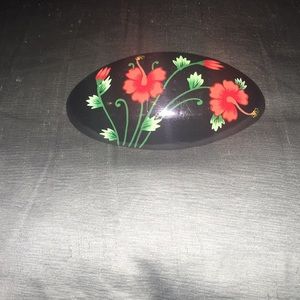 Vintage Hand painted Barrette